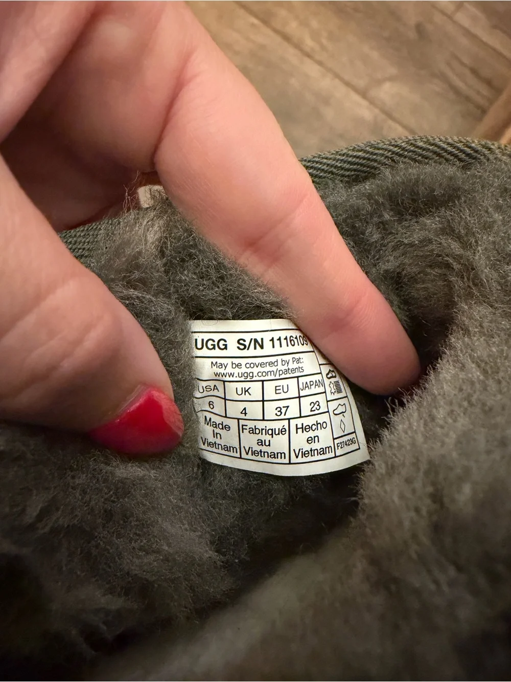 UGG size excellent